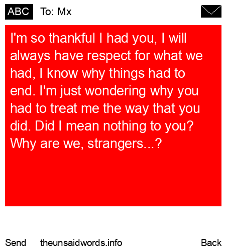 unsent message to Mx