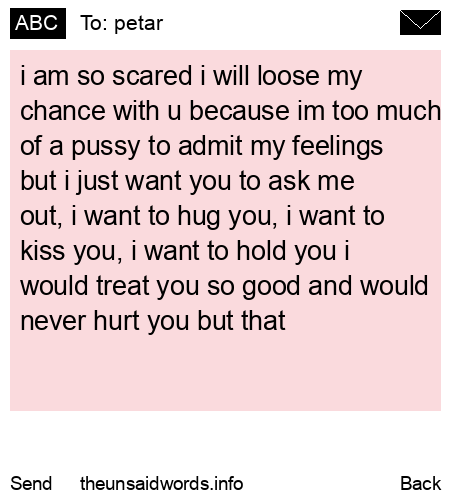 unsent message to petar