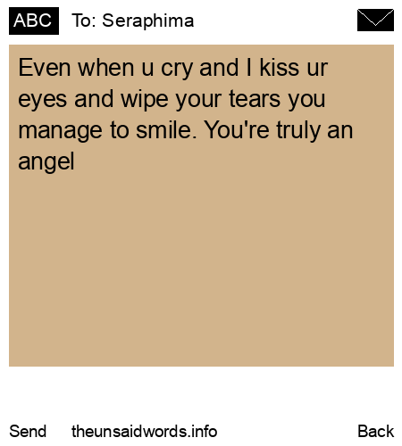 unsent message to Seraphima