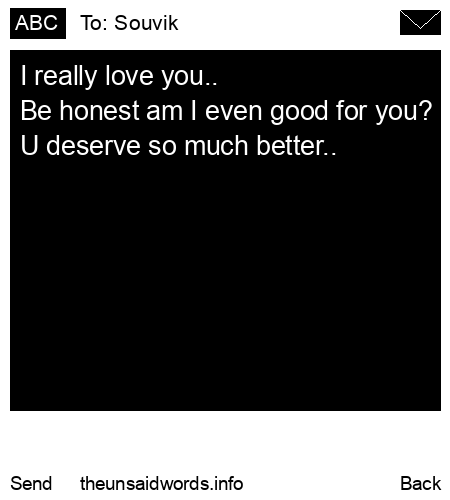 unsent message to Souvik