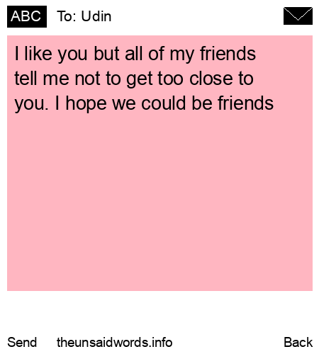unsent message to Udin