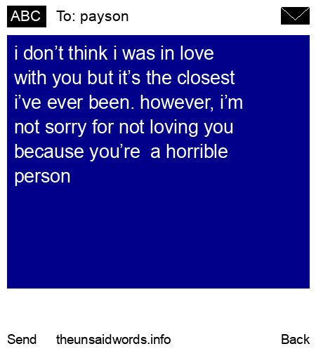 unsent message to payson