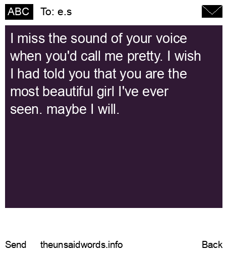unsent message to e.s