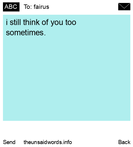 unsent message to fairus