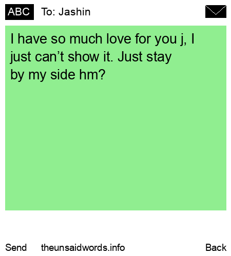 unsent message to Jashin