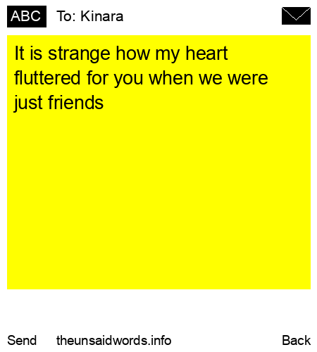 unsent message to Kinara