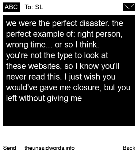 unsent message to SL