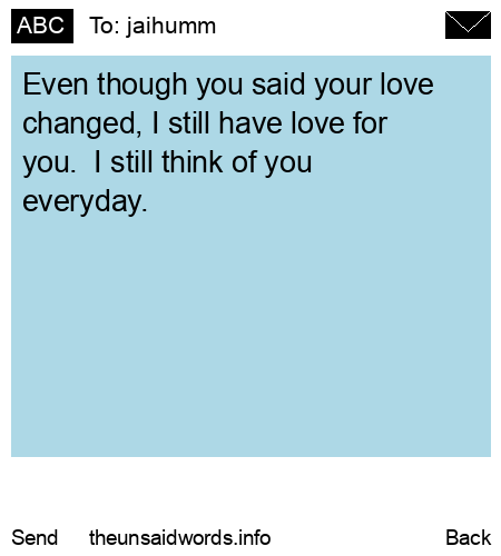 unsent message to jaihumm
