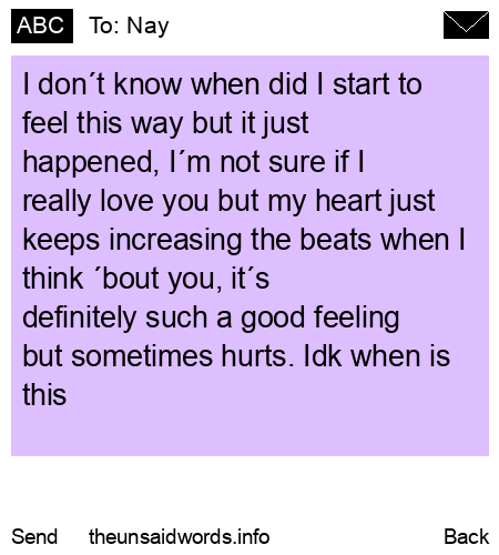 unsent message to Nay