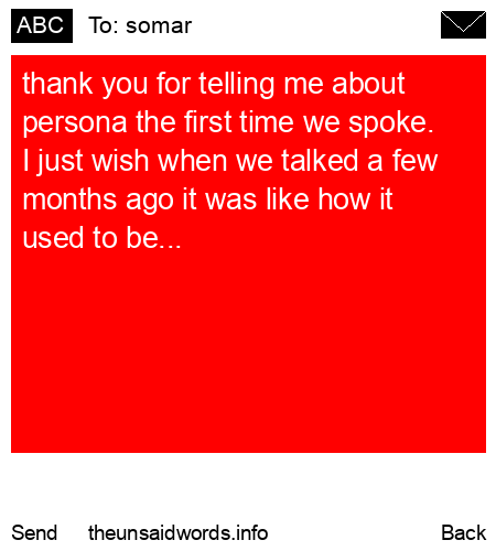 unsent message to somar