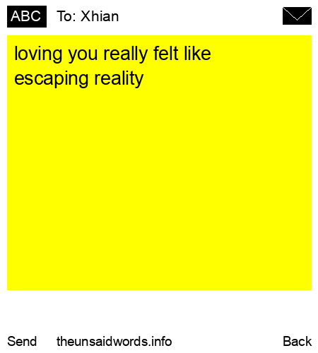 unsent message to Xhian
