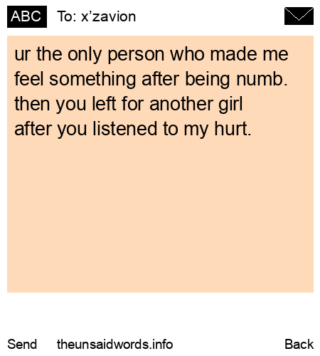 unsent message to x’zavion