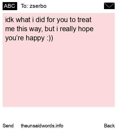 unsent message to zserbo