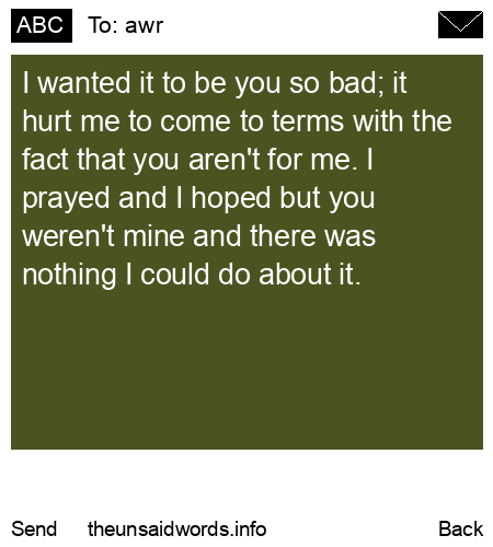 unsent message to awr