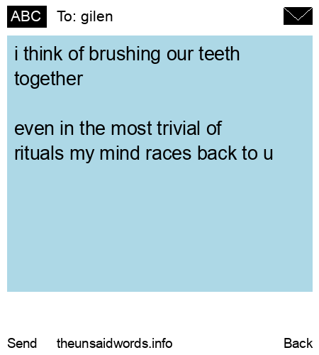 unsent message to gilen