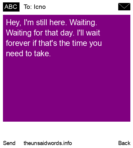 unsent message to Icno