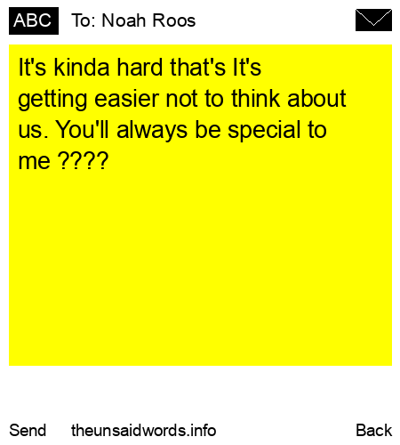 unsent message to Noah Roos