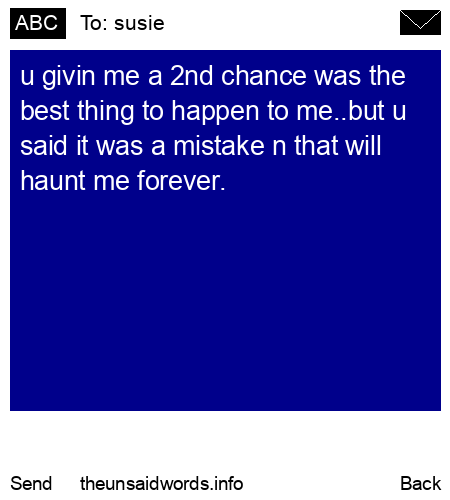 unsent message to susie