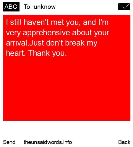 unsent message to unknow