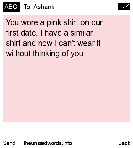 unsent message to Ashank