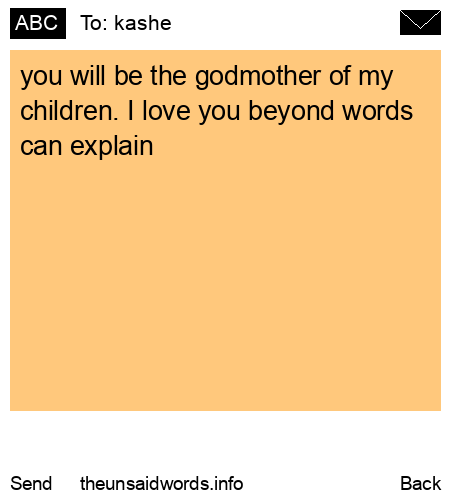 unsent message to kashe