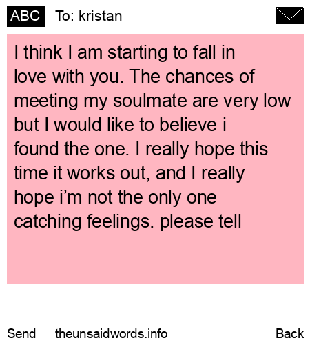 unsent message to kristan