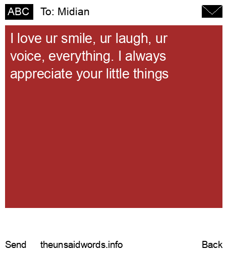 unsent message to Midian