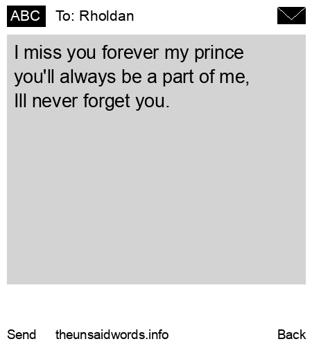 unsent message to Rholdan