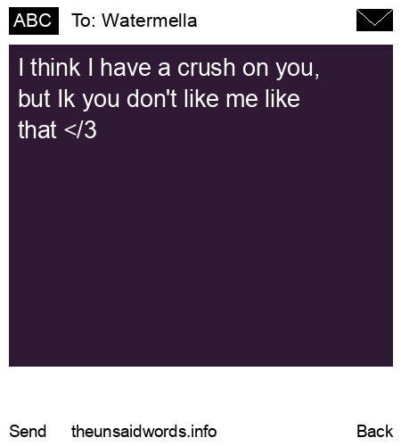 unsent message to Watermella