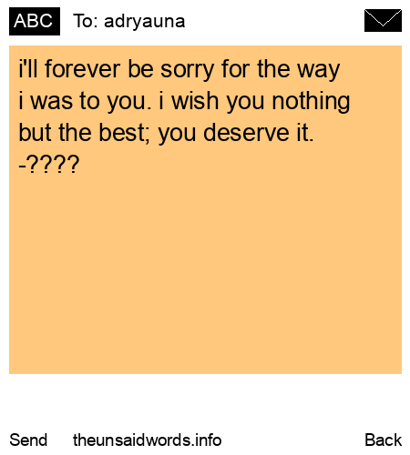 unsent message to adryauna