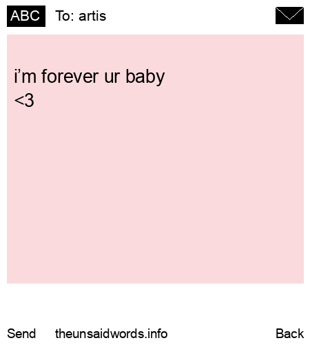 unsent message to artis