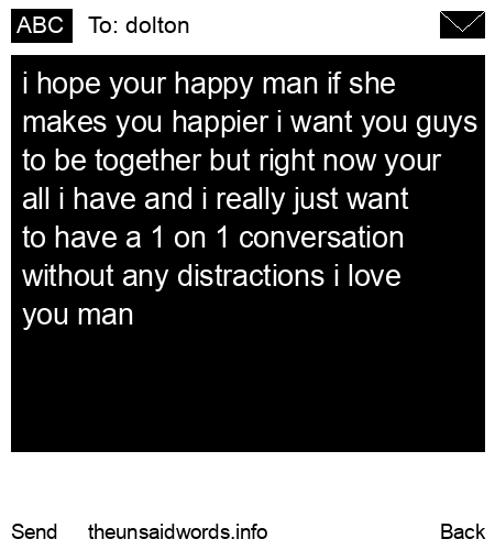 unsent message to dolton