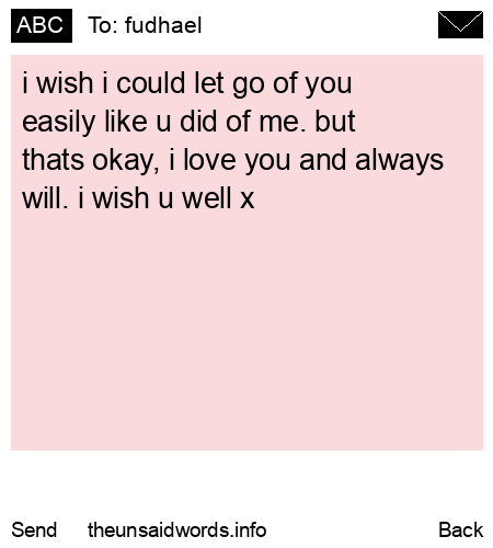 unsent message to fudhael