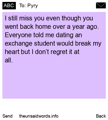 unsent message to Pyry