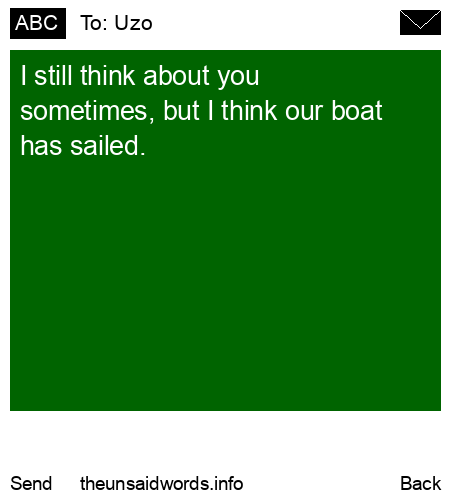 unsent message to Uzo 
