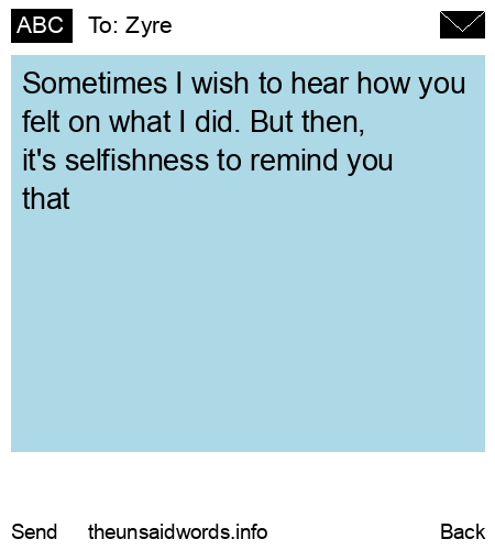 unsent message to Zyre