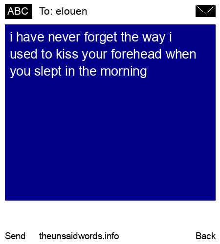 unsent message to elouen