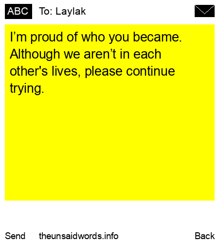 unsent message to Laylak