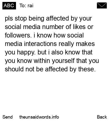 unsent message to rai