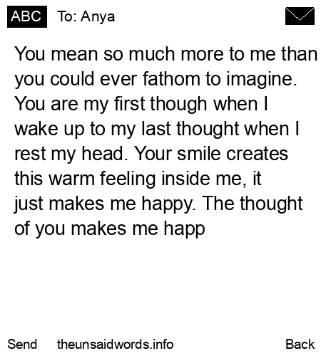 unsent message to Anya