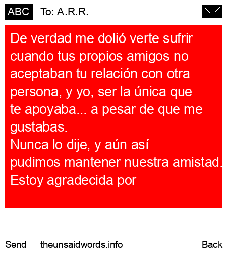 unsent message to A.R.R.