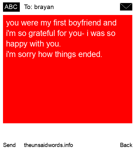 unsent message to brayan
