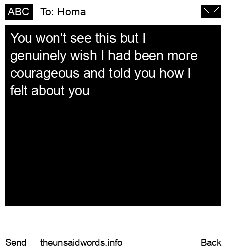 unsent message to Homa