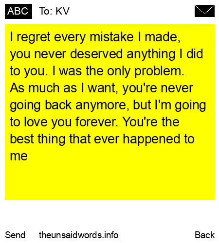 unsent message to KV