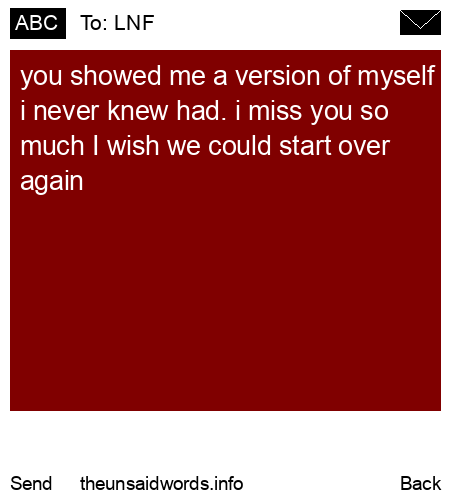 unsent message to LNF