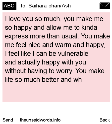 unsent message to Saihara-chan/Ash