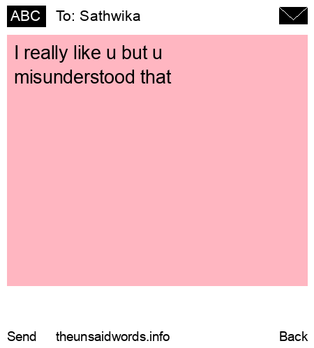 unsent message to Sathwika