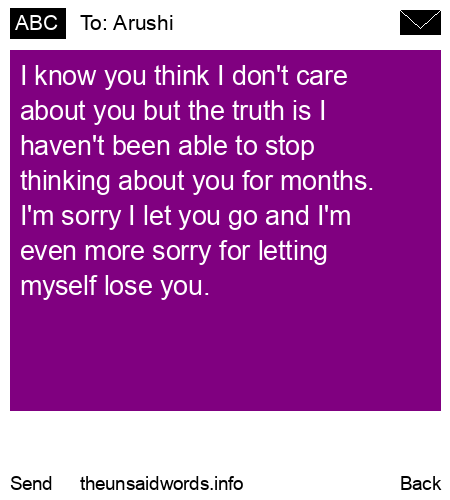 unsent message to Arushi