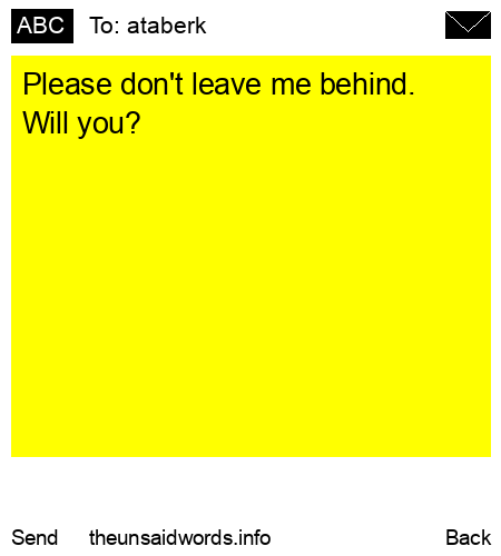 unsent message to ataberk