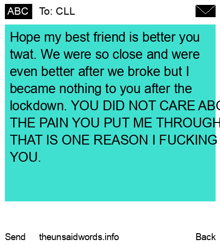unsent message to CLL